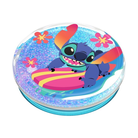 Stitch tidepool surfboard glitter PopSocket - Picture 4 of 12